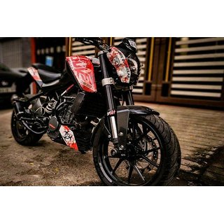 Buy Ktm Duke 125 200 390 Zombi Design Full Body wrap Decal Sticker Kit Online 2499 from ShopClues