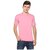 Clothinkhub Men Pink Half Sleeve Solid T-Shirt