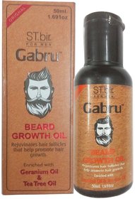 ST.bir  Gabru Geranium oil  Tea tree oil Beard growth oil (50 ml)  (1 Pcs)