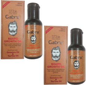 ST.bir Gabru Geranium oil  Tea tree oil Beard growth oil (50 ml)  (2 Pcs)