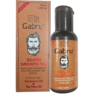                       ST.bir  Gabru Geranium oil  Tea tree oil Beard growth oil (50 ml)  (1 Pcs)                                              