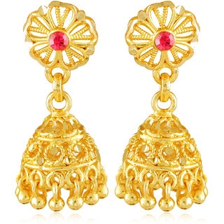                       Vighnaharta Traditional wear Gold Plated alloy mini Jhumki Earring                                              