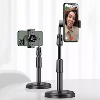 POCKESTER Mobile Phone Stand, Multi-Angle Adjustable Desk Mount Holder 360 Degree Rotate