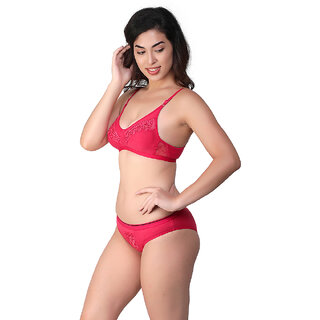 U-Light Aarti Bridal Bra & Panty Set  (Size Bust 28-30 IN & waist 28-30 IN)