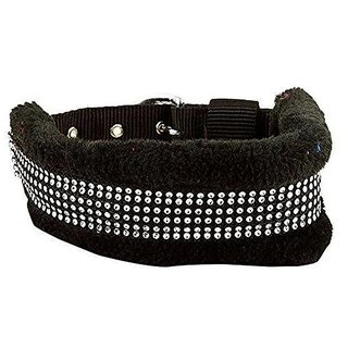                       Stylish Fur Collar for Dogs(Black) 1.1/2inch                                              