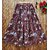 Rangkruti Digital Printed Maroon Color Georgette Fabric Fully Stitched Flair Floor Length Skirt For Womens