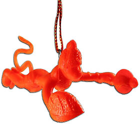 love4ride Orange Flying Hanuman Car Mirror Hanging Decoration Accessories