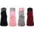 Bonjour Woolen Ankle-Length Multi-color Thumb Socks For Women -Pack Of 4