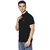 OAKMANS Men's Regular Fit Solid T-Shirt Black Size 2XL