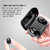 TecSox MiniPods True Wireless Earbuds with Charging Case, 16 Hours Battery, Titanium Black