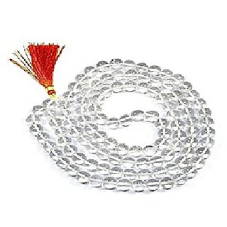 JAIPUR GEMSTONE-Natural Clear White Quartz Stone Mala 108+1 Beads Mala Lab Certified JAIPUR GEMSTONE-Natural Clear White Quartz Stone Mala 108+1 Beads Mala Lab Certified