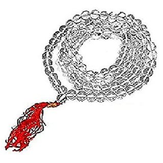 JAIPUR GEMSTONE-Natural Clear Clear White Quartz Mala Crystal Stone Faceted Cut 108 Beads Jap Mala JAIPUR GEMSTONE-Natural Clear Clear White Quartz Mala Crystal Stone Faceted Cut 108 Beads Jap Mala