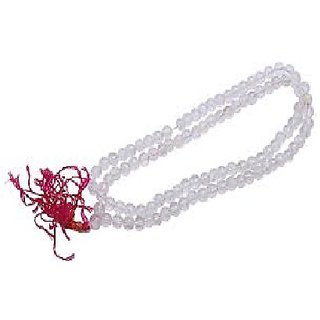 JAIPUR GEMSTONE-White Quartz Japa Mala Gemstone Positive Effect Vastu Mala for Unisex JAIPUR GEMSTONE-White Quartz Japa Mala Gemstone Positive Effect Vastu Mala for Unisex