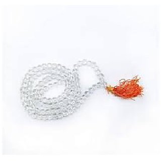                       Jaipur Gemstone-quartz Mala Natural White Quartz Japa Mala With 108 Prayer                                              