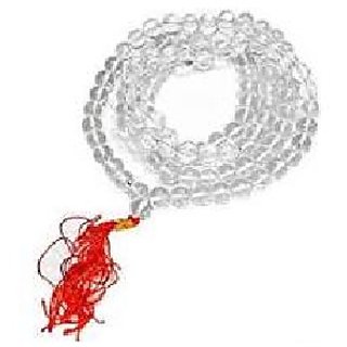 JAIPUR GEMSTONE-White Quartz Japa Mala Gemstone 108+1 Beads Mala for Wealth, Prosperity, Mental Piece JAIPUR GEMSTONE-White Quartz Japa Mala Gemstone 108+1 Beads Mala for Wealth, Prosperity, Mental Piece