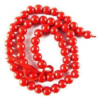                       CEYLONMINE-Red Quartz Mala Crystal Stone Mala 108 Bead Jaap Mala for Women and Men                                              