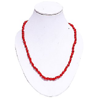                       CEYLONMINE-Quartz Mala Natural Red Quartz Japa Mala with 108 Prayer Beads                                              