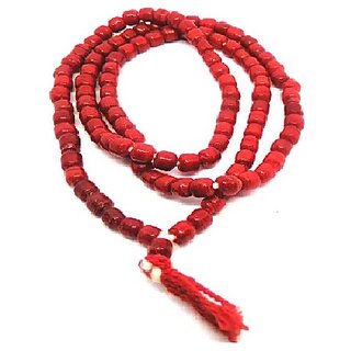                       CEYLONMINE-Red Quartz Prayer Japa Mala 108 + 1 Prayer A+ Beads Meditation                                              