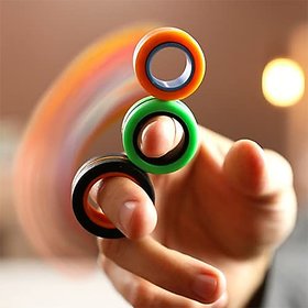 The White Owl Co. 3 Pcs Magnetic Ring Toy for Kids