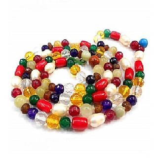 JAIPUR GEMSTONE-Malticolor Quartz Jap Mala 108 Beads for Meditation and Pooja JAIPUR GEMSTONE-Malticolor Quartz Jap Mala 108 Beads for Meditation and Pooja