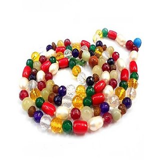 JAIPUR GEMSTONE-Malticolor Quartz Jap Mala 108 Beads for Meditation and Pooja JAIPUR GEMSTONE-Malticolor Quartz Jap Mala 108 Beads for Meditation and Pooja