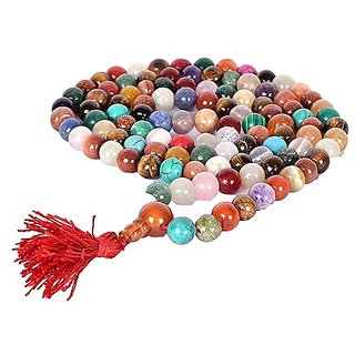 JAIPUR GEMSTONE-Malticolor Quartz Prayer Japa Mala 108 + 1 Prayer A+ Beads Meditation JAIPUR GEMSTONE-Malticolor Quartz Prayer Japa Mala 108 + 1 Prayer A+ Beads Meditation