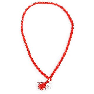                       Jaipur Gemstone-red Quartz 108 1 Beads Jaap Mala For Pooja And Astrology Ce                                              