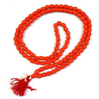                       Jaipur Gemstone-natural Red Quartz Mala 108 1 Beads Japa Rosary Spiritual M                                              
