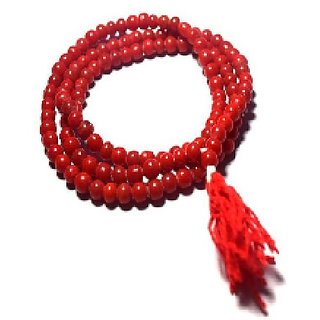                       Jaipur Gemstone-natural Red Quartz Mala Crystal Stone Faceted Cut 108 Beads                                              
