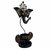 THE DISCOUNT STORE Handmade Handpainted Iron Painted Decorative Ganesha Tea Light Candle Holder for Home Decoration and