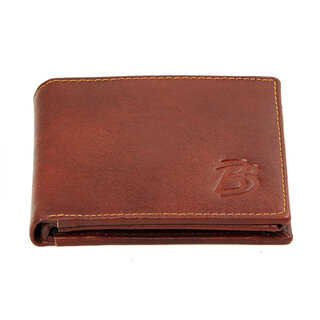                       Blackburn Black Single fold Pure Leather Wallet For Men                                              