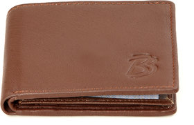 Blackburn Brown Single fold Pure Leather Wallet For Men