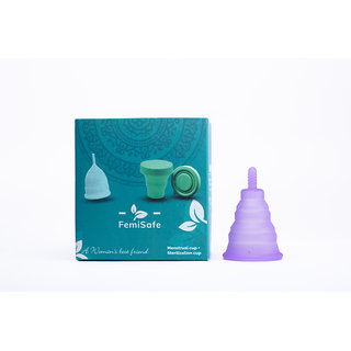 FemiSafe Pocket Reusable Menstrual Cup (SMALL)-Exclusively for teenagers  first timers,Super Soft,Zero Leakage,Odour an