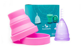 FemiSafe Combo (Menstrual Cup + Sterilization Cup) (MEDIUM)