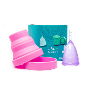 FemiSafe Combo (Menstrual Cup + Sterilization Cup) (MEDIUM)