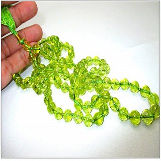                       JAIPUR GEMSTONE-Green Quartz Mala  Natural Stone Beads Mala for Unisex (Buy 2 Get 1)                                              