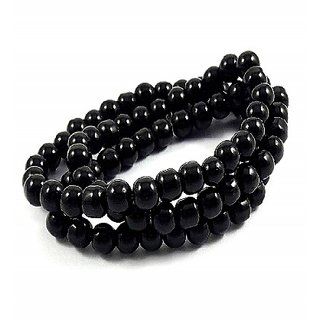                       JAIPUR GEMSTONE-Natural Black Quartz Mala Crystal Stone Faceted  Cut 108 Beads Jap Mala (Buy 2 Get 1)                                              