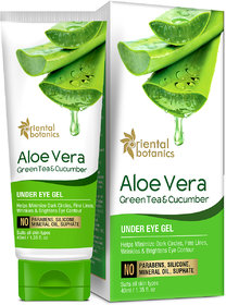 Oriental Botanics Aloe Vera, Green Tea  Cucumber Under Eye Gel, 40ml