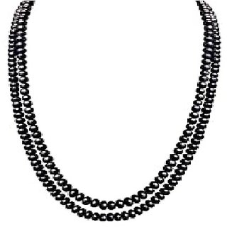                       JAIPUR GEMSTONE-Black Quartz Mala Natural Quartz Japa Mala with 108 Prayer Beads (Buy 2 Get 1)                                              
