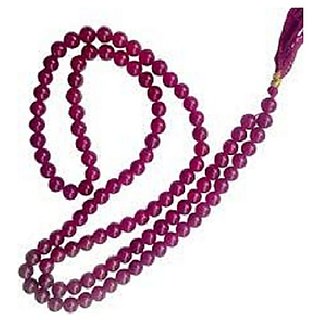                       JAIPUR GEMSTONE-Pink Quartz Gemstone Beads Mala for Men and Women (Buy 2 Get 1)                                              