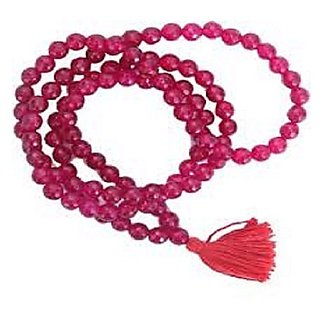                       JAIPUR GEMSTONE-Quartz Mala Natural Pink Quartz Japa Mala with 108 Prayer Beads (Buy 2 Get 1)                                              