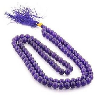 JAIPUR GEMSTONE-Natural Blue Quartz Mala Crystal Stone Faceted Cut 108 Beads Jap Mala (Buy 2 Get 1) JAIPUR GEMSTONE-Natural Blue Quartz Mala Crystal Stone Faceted Cut 108 Beads Jap Mala (Buy 2 Get 1)
