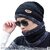 Winter Woolen Cap Hat Neck Scarf Warm Knitted Fur Inside for Men and Women (Multi Color)