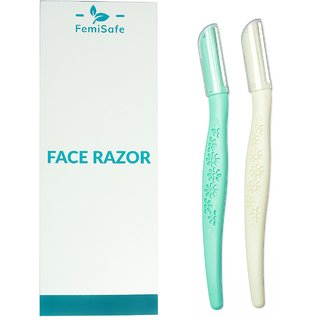 Femisafe Adonia Face Razor (Pack of 2) Painless  Safe hair removal,Face,neck  Bikini area