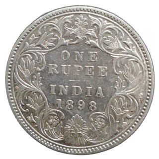 ONE RUPEES 1898 ONE RUPEES 1898