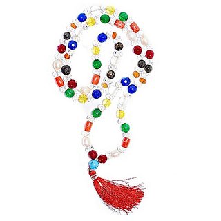 CEYLONMINE-Quartz Mala Natural Malticolor Quartz Japa Mala with 108 Prayer Beads CEYLONMINE-Quartz Mala Natural Malticolor Quartz Japa Mala with 108 Prayer Beads