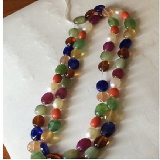 CEYLONMINE-Natural Malticolor Quartz Mala Crystal Stone Faceted Cut 108 Beads Jap Mala CEYLONMINE-Natural Malticolor Quartz Mala Crystal Stone Faceted Cut 108 Beads Jap Mala