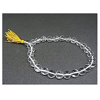 CEYLONMINE-Quartz mala Natural Clear White Quartz Japa Mala with 108 Prayer Beads CEYLONMINE-Quartz mala Natural Clear White Quartz Japa Mala with 108 Prayer Beads