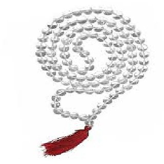 CEYLONMINE-White Quartz Mala Crystal Stone Mala 108 Bead Jaap Mala for Reiki Healing and Crystal Healing Stone Mala CEYLONMINE-White Quartz Mala Crystal Stone Mala 108 Bead Jaap Mala for Reiki Healing and Crystal Healing Stone Mala