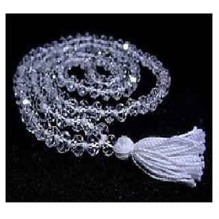 CEYLONMINE-Clear White Quartz Japa Mala Gemstone Positive Effect Mala CEYLONMINE-Clear White Quartz Japa Mala Gemstone Positive Effect Mala
